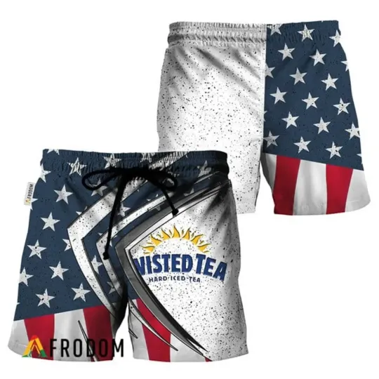 Discover Twis.ted Tea Fourth Of July Esports Hawaiian Shorts Unisex's