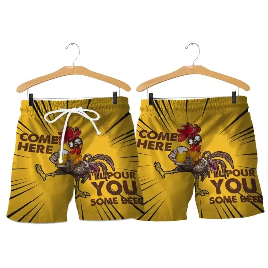 Discover Chicken - Come Here, I'll Pour You Some Beer Shorts Unisex's