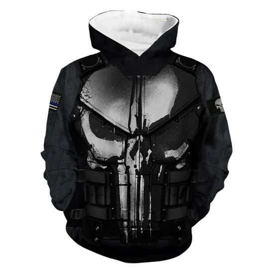 Discover Disneyyy hoodies punisher cosplay  3d