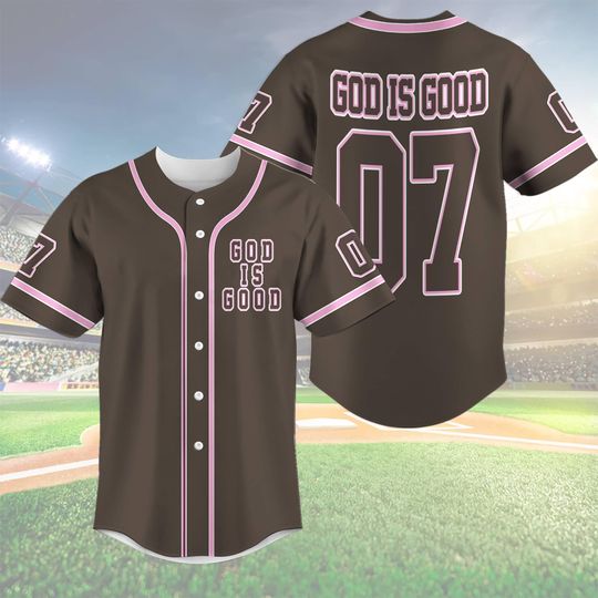 Discover God Is Good Baseball Jersey, Jesus Streetwear for Sports & Faith