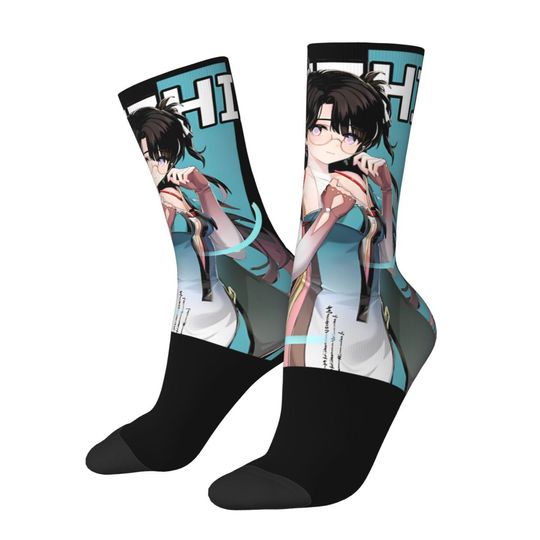 Discover Fashion Male Men Socks Casual Zhenzhi Wuthering Waves Sock