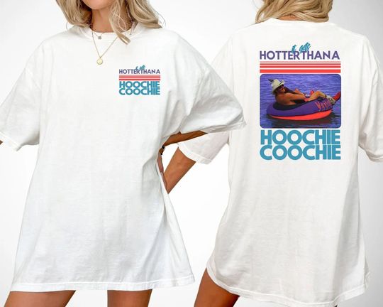 Discover Hotter Than A Hoochie Coochie Shirt, Meme Summer Vacation Tshirt, Music Lover Tshirt, 90s Country Music