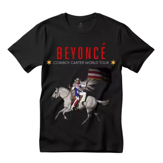 Discover Cowboy Carter World Tour Concert Shirt - Black Tee for Fans