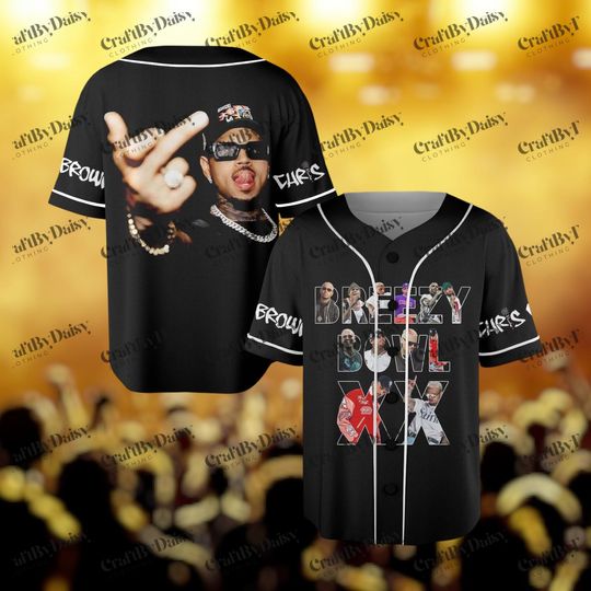 Discover Chris Brown Breezy Bowl Baseball Jersey, Breezy Bowl XX 2025 Tour Shirt, Breezy Bowl XX