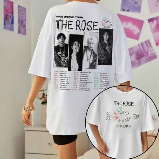 Discover The Rose Once Upon A WRLD World Tour 2025 T-shirt, the Rose WRLD T-Shirt