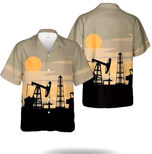 Discover Oilfield Sunshine Afternoon Hawaiian Shirt for Oilfield Miners