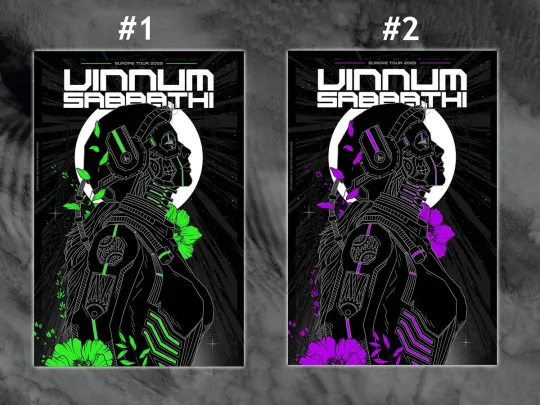 Discover Vinnum Sabbathi European Tour 2025 Screen Printed Poster