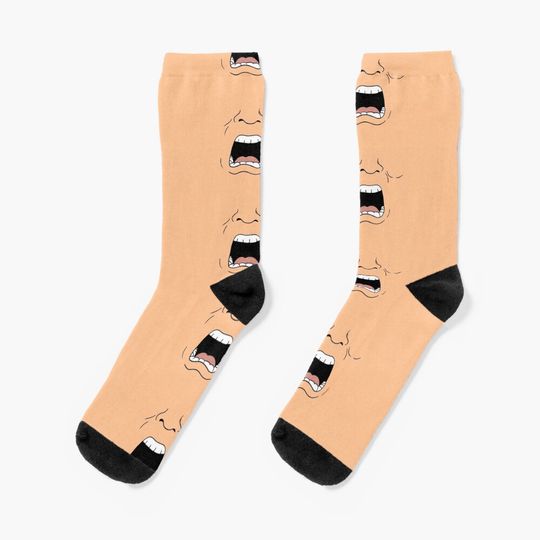 Discover Hank's Screaming Mouth Socks