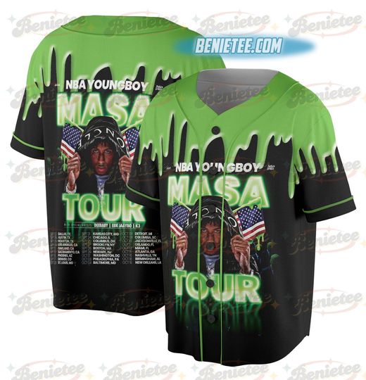 Discover Youngboy Masa Tour Jersey, Rap Hip Hop Music Jersey