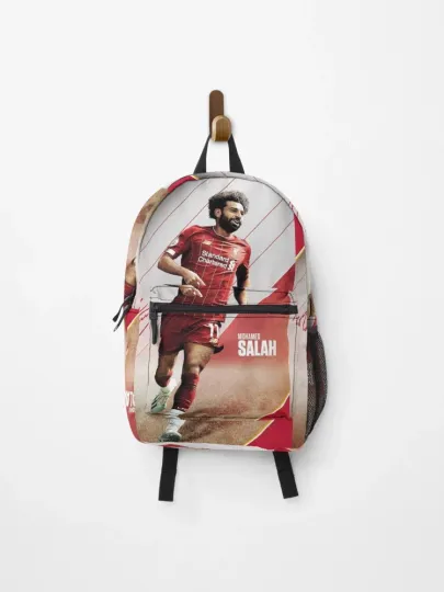 Discover Art Salah Wallpaper Backpack, Mohamed Salah Soccer School Bag Gift