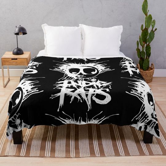 Discover Indie Raps Skull Logo Throw Blanket