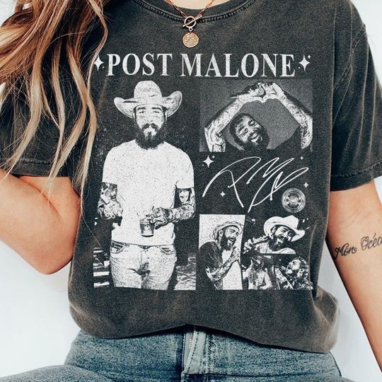 Discover Post Malone Vintage Tour Big Ass 2025 Shirt