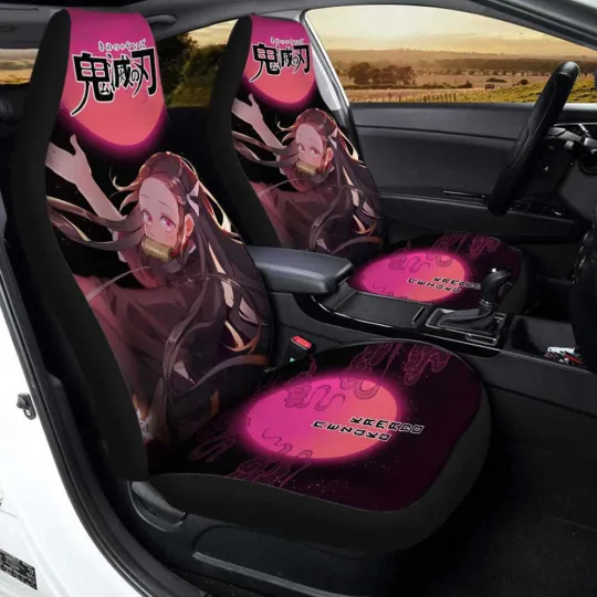 Discover neko Car Seat Covers Anime demon Moonlight Style Gift