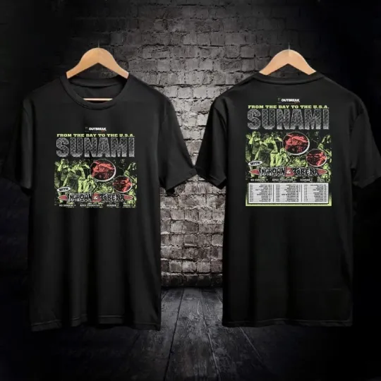 Discover Sunami From The Bay To The USA Tour 2025 T-Shirt
