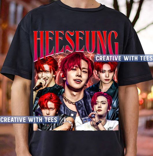 Discover Heeseung Kpop T-shirt, Kpop Merch, Fan Gifts