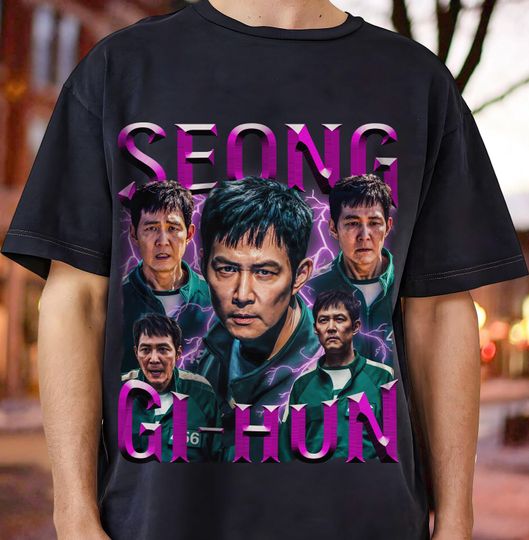 Discover Seong Gi-Hun Inspired T-Shirt  Korean Drama Fan Tee
