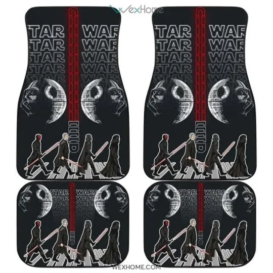 Discover Starr Warss Darth Moon Car Floor Mats Fanart Movie Gift Auto Interior Decor
