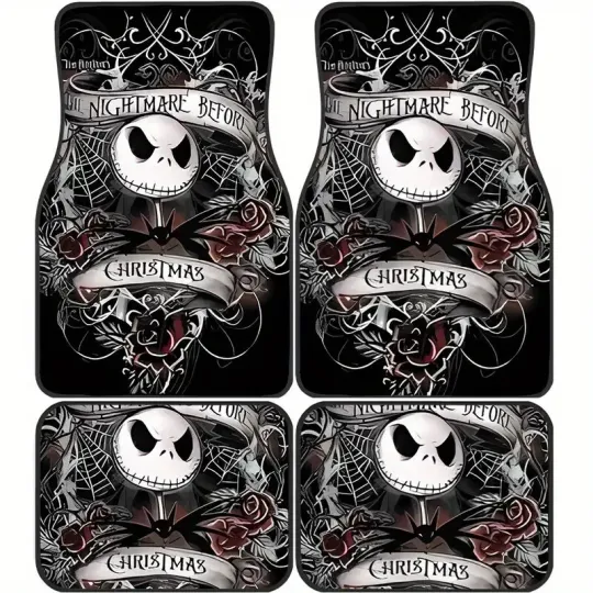 Discover Jack Car Floor Mats Disneyyy Gift Set Durable Non-Slip For SUV Sedan Truck Use