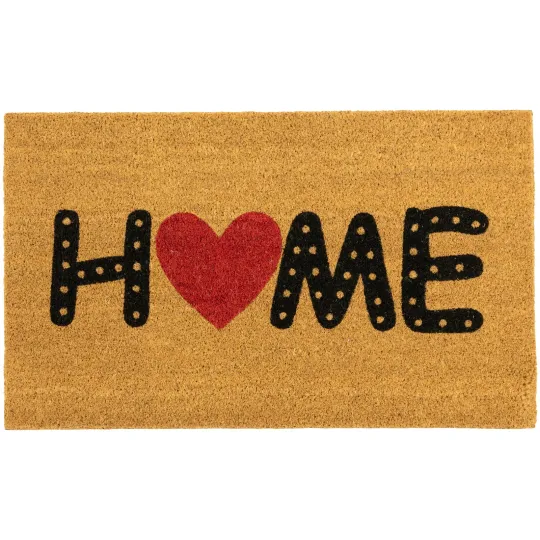 Discover Northlight Natural Coir Home Heart Outdoor Doormat