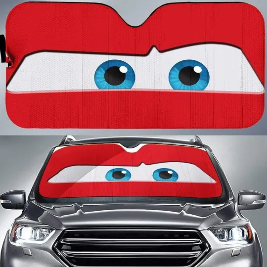 Discover carss Movie Lightningg McQueenn Auto Sunshade | Radiator Springs Car Windshield |