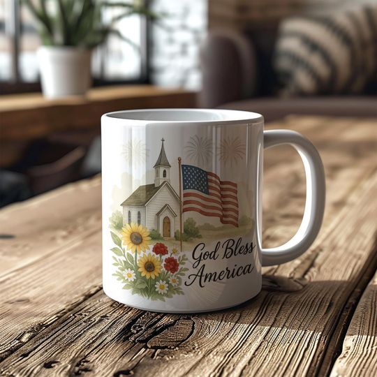 Discover God Bless America Mug  4th of July Mug