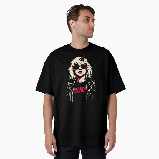 Discover Debbie Harry Retro Pop Art Portrait Oversized T-Shirt