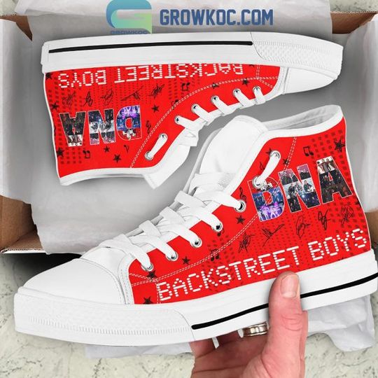 Discover Backstreet Boys As Long As I Love You Red Version High Top Shoes