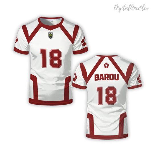 Discover Anime unisex football jersey, Blue Lock Season 2 soccer jersey Barou, Chigiri, Otoya cosplay, Anime gift for him or her