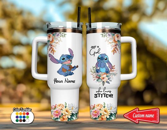 Discover Personalized Stitchh Tumbler 40oz, Just A Girl Who Loves Stitchh Tumbler