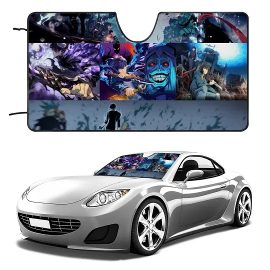 Discover Solo Leveling Car Windshield Sun Shade gift for SUV Car Truck Front Window
