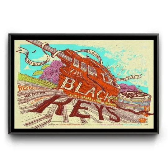 Discover The Black Keys At Red Rocks Amphitheatre On May 27 2025  Poster