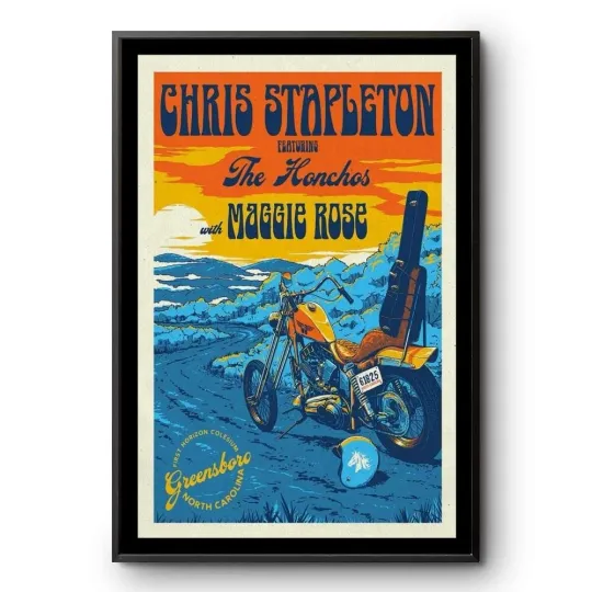 Discover Chris Stapleton Show June 18, 2025 Greensboro, North Carolina Poster