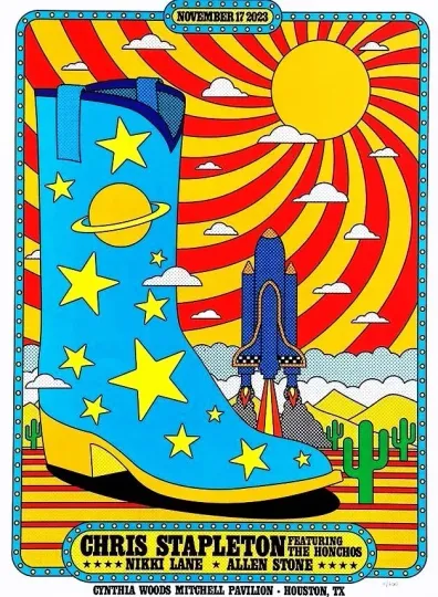 Discover Chris Stapleton Poster, 2025 Tour Poster