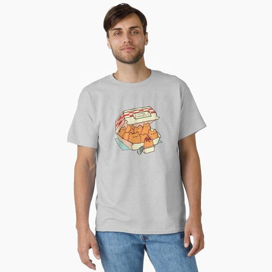 Discover Kitten Nuggets Sticker Fast Food Cat by Tobe Fonseca Classic T-Shirt