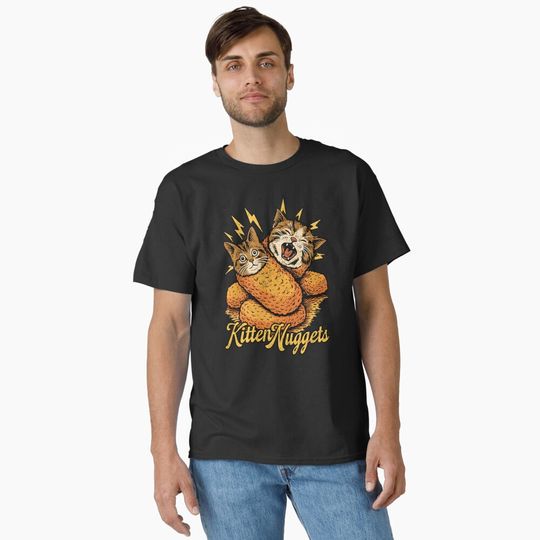 Discover Kitten Nuggets Funny Cat Classic T-Shirt