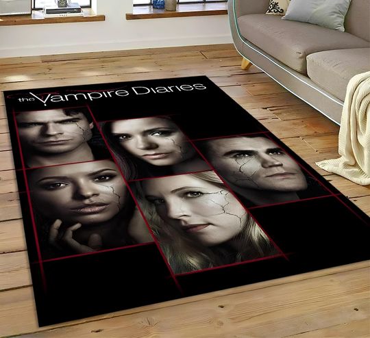 Discover Damon Salvatore Rug, The Vampire Diaries Printed Rug , Home Decore Carpet, Damon Salvatore Fan Gift