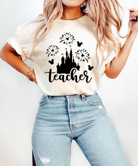 Discover Teach Love Inspire Shirt, Disneyyy Castle T-Shirt, Kindergarten Educator Shirt