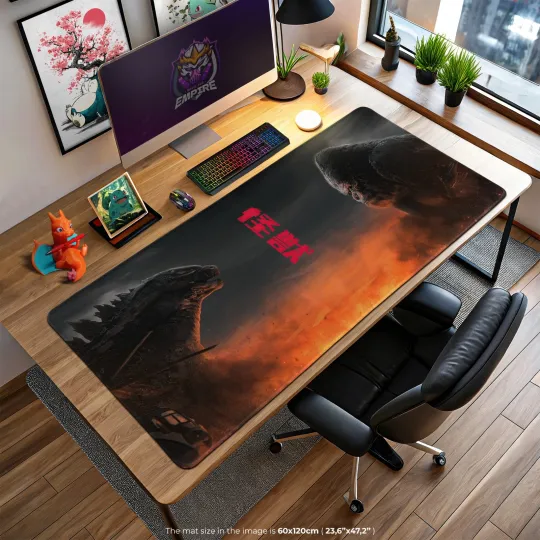 Discover god zilla vs. King Kong Mouse Pad - Large Gaming Desk Mat