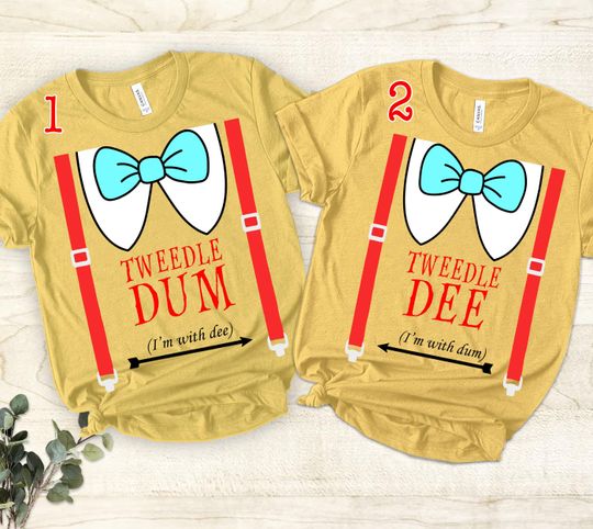 Discover Tweedle Dee Tweedle Dum Matching ShirtAlice In Wonderland Disneyyy Brothers ShirtTweedle Dee