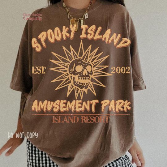 Discover Spooky Island Retro Cartoon Halloween Movie Shirt