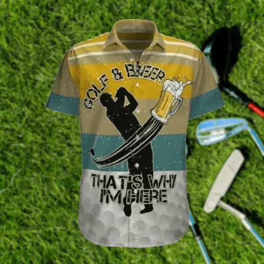 Discover Aloha Golf Shirt with Funny Text – Relaxed Fit for Summer