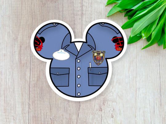 Discover Disneyyy Security Cast Member Sticker / Disneyyy Cast Member Sticker / Disneyyy Sticker
