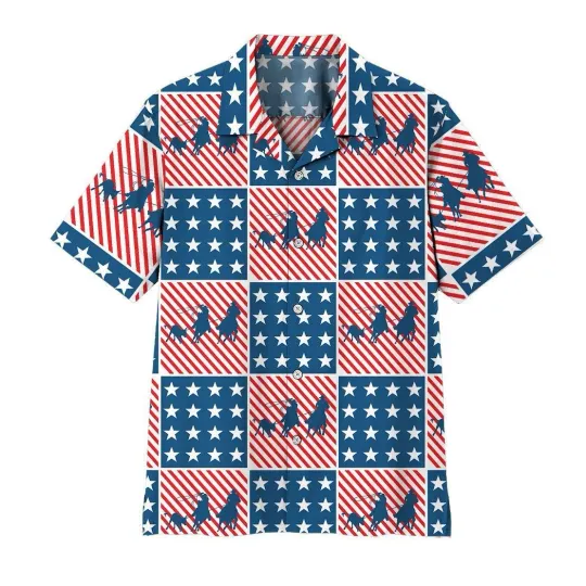 Discover 3D Team Roping Hawaii Shirt