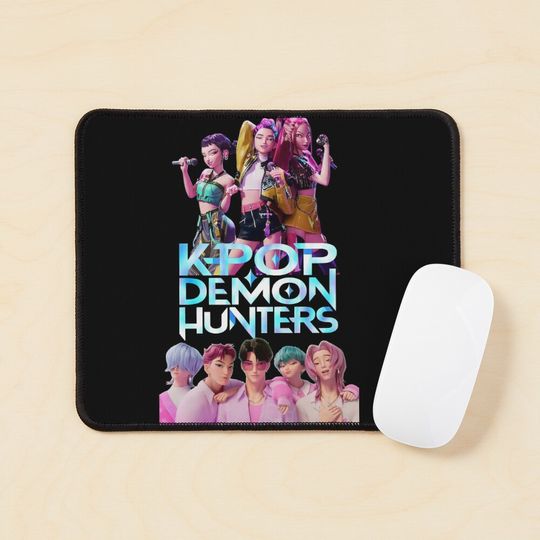 Discover huntrix & saja boys Mouse Pad