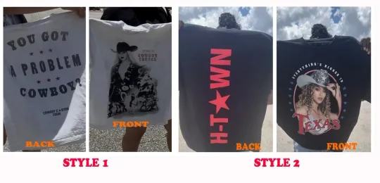 Discover Cowboy Carter Tour 2025 Houston, TX June 28 - 29 T-Shirt