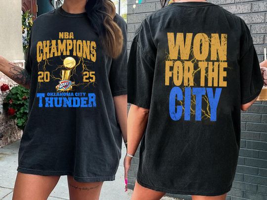 Discover Oklahoma Thunder Shirt, OKC Basketball World Champs Tee ,2025