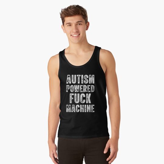 Discover Autism Power F**k Machine Tank Top