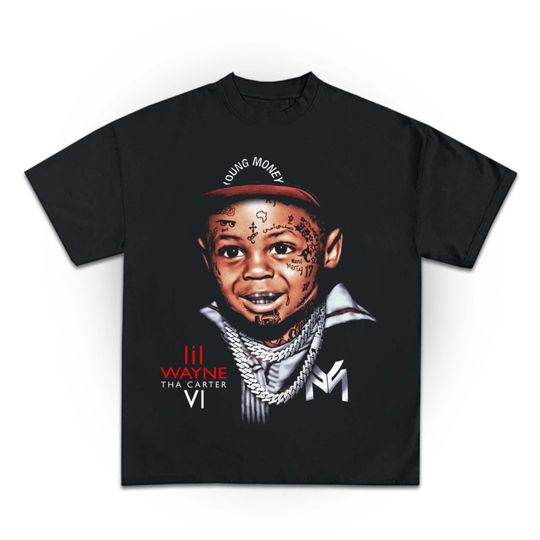Discover Lil Wayne Tha Carter VI Tour shirt Lil WAYNE Album cover 2025 North America Tour Lil Wayne shirt T-Shirt