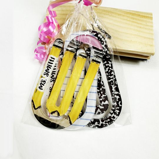 Discover Jumbo Paper Clip Personalized Teacher Gift - Cute Back to School