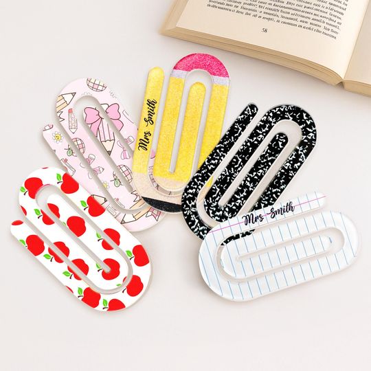 Discover Personalized Jumbo Paper Clip, Teacher Appreciation Gift
